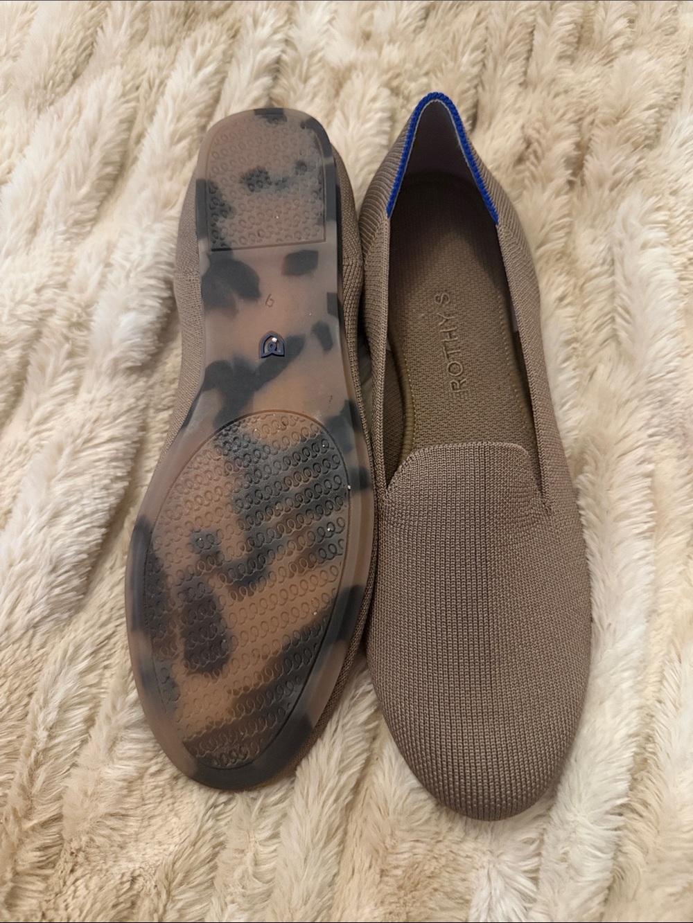 Rothy's Taupe Women’s Loafer Knit Flats in Portobello 8.5 9 - Picture 3 of 5